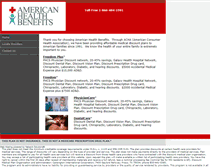 Tablet Screenshot of americanhealthbenefits.com